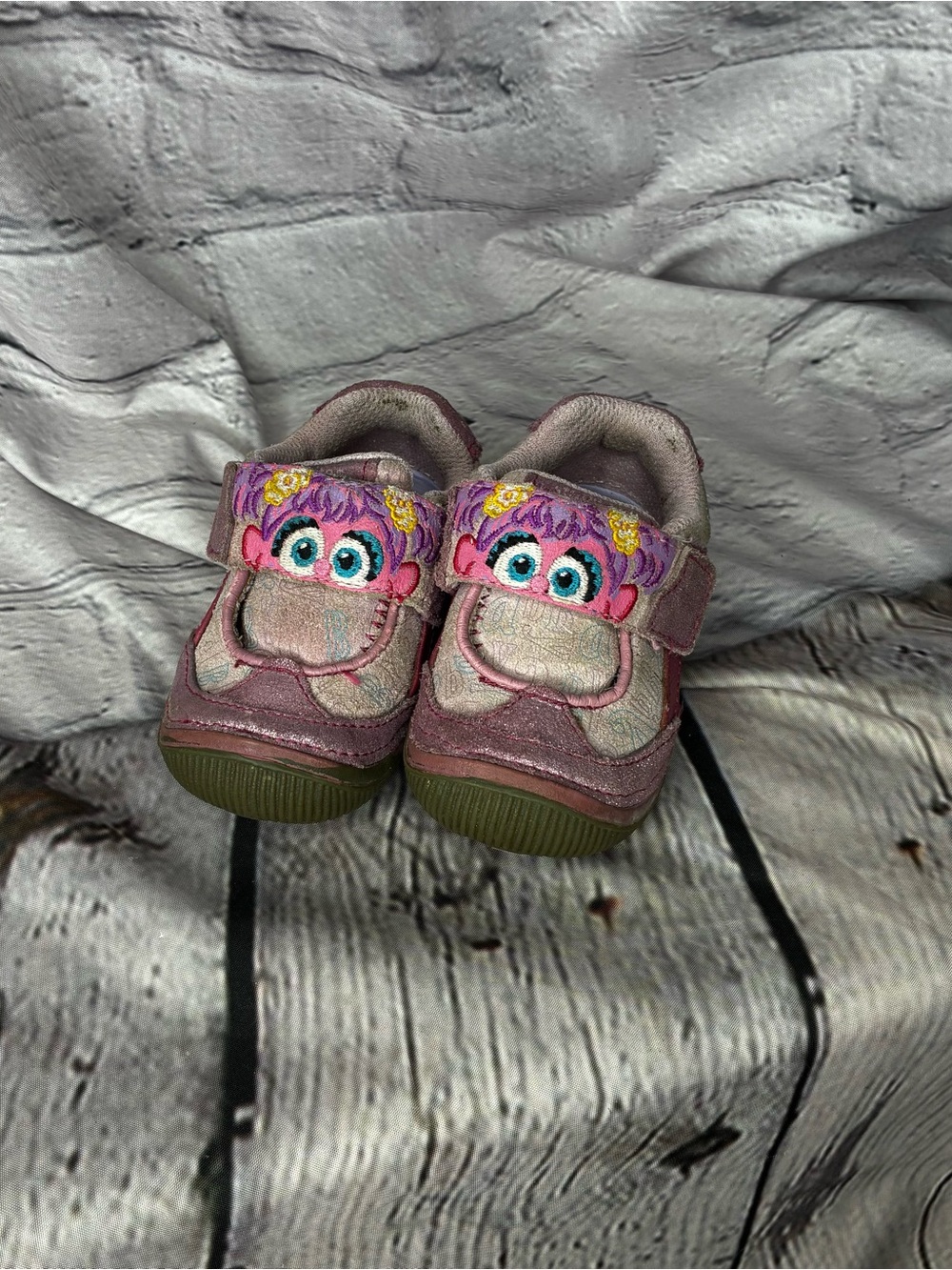 VTG Y2K Abby Cadabby Sesame Street Baby Stride Rite Pink Sneaker Shoes Size 4